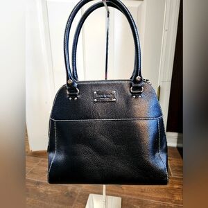 Kate Spade Wellesley Leather Satchel  - black